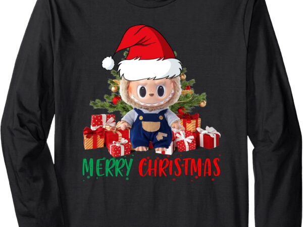 Labubu merry christmas _ labubu lovers long sleeve t-shirt