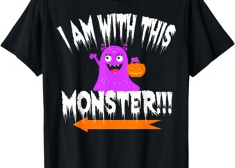 Lady coupleshirt couple partner partnershirt am with monster T-Shirt