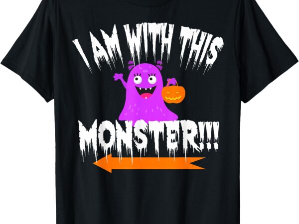 Lady coupleshirt couple partner partnershirt am with monster t-shirt