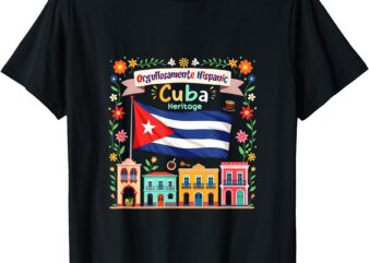 Latin Heritage Cuban Flag Outfit Idea For Women & Cuba Flag T-Shirt