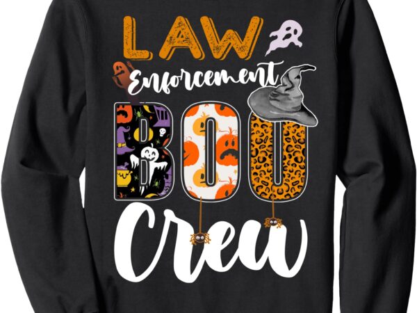 Law enforcement boo crew halloween matching officer sweatshirt