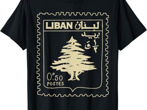 Lebanon vintage support lebanon beirut map lebanese flag t-shirt