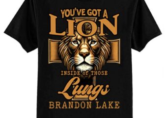 Let Your Lion Out Brandon Lake Merch Praise Jesus T-Shirt ltsp