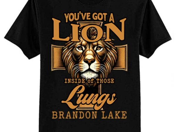 Let your lion out brandon lake merch praise jesus t-shirt ltsp