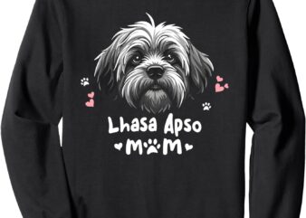 Lhasa Apso Mom Dog Sweatshirt