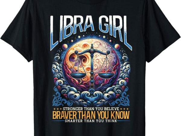 Libra zodiac sign moon astrology star sign, libra girl t-shirt