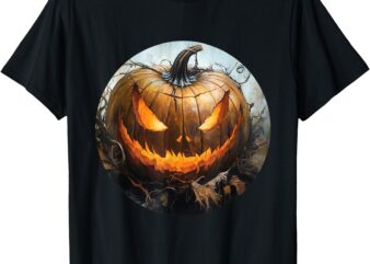 Life Is Really Good Scary Pumpkin Jack O Lantern Halloween T-Shirt