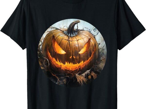 Life is really good scary pumpkin jack o lantern halloween t-shirt