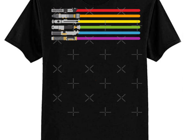 Lightsaber rainbow classic t-shirt