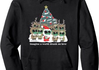 Lotus Alien Christmas party Pullover Hoodie