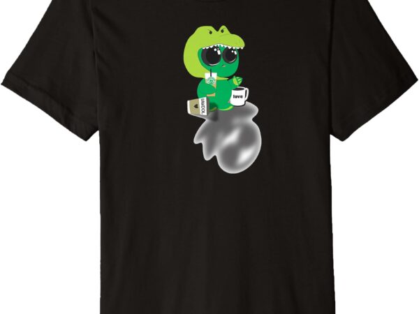 Lotus alien with shadow premium t-shirt