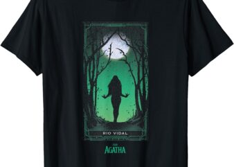 Marvel Agatha All Along Green Rio Vidal Tarot Card Vintage T-Shirt