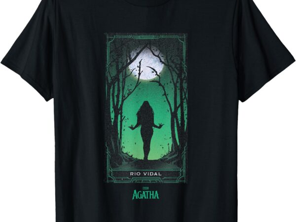 Marvel agatha all along green rio vidal tarot card vintage t-shirt