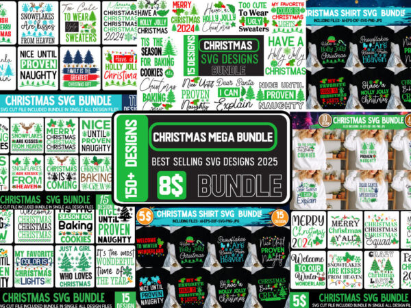 Christmas t-shirt design bundle, christmas t-shirt design, christmas svg bundle, christmas vector bundle ,christmas