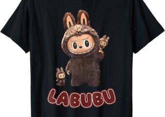 Funny Brown Labubu Cute Labubu The Monsters Meme T-Shirt