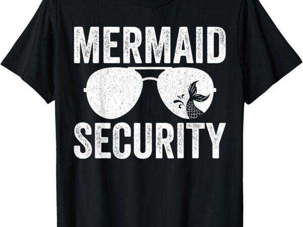 Mermaid security halloween costume t-shirt