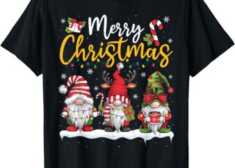 Merry Christmas Gnomes Lover Xmas Family Men Women Kid T-Shirt