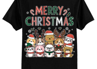 Merry Christmas Squish Squad Mallow Girls Boys Kids Cute T-Shirt ltsp