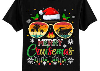 Merry Cruisemas 2024 Christmas Santa Reindeer Cruise T-Shirt ltsp