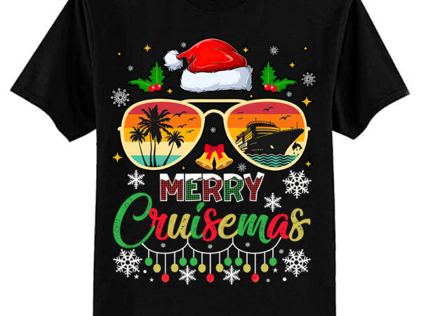 Merry cruisemas 2024 christmas santa reindeer cruise t-shirt ltsp