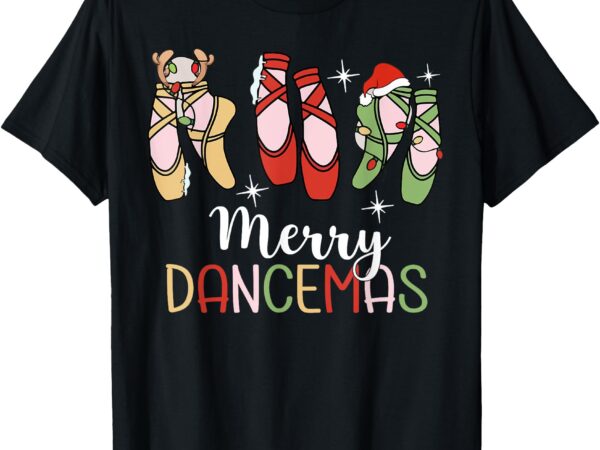 Merry dancemas ballet dancer teacher christmas dance t-shirt