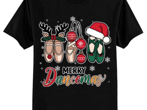 Merry dancemas ballet dancer teacher christmas dance t-shirt ltsp