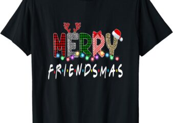 Merry Friendsmas Friends Christmas Shirt Matching Xmas Gift T-Shirt