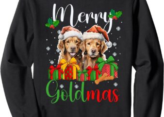 Merry Goldmas Golden Christmas Golden Retriever Xmas Party Sweatshirt