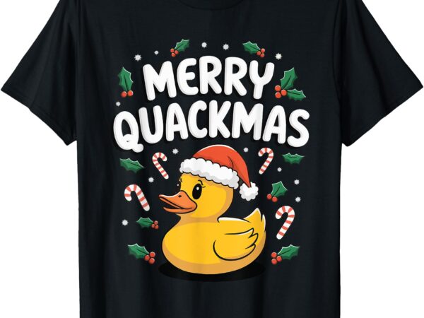 Merry quackmas christmas rubber duck t-shirt