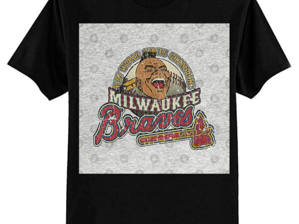 Milwaukee braves world champions 1957 t-shirt