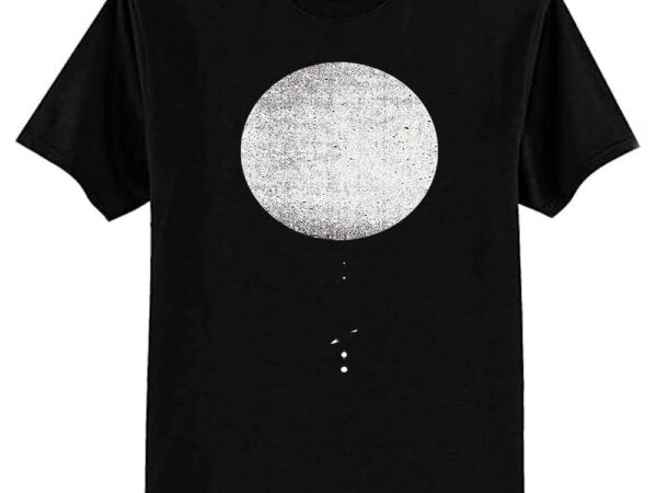 Minimal solar system white ink edition classic t-shirt