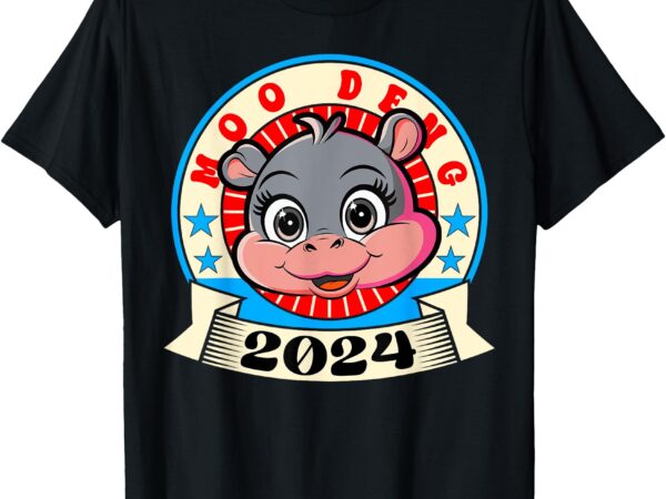 Moo deng 2024 funny baby pygmy hippo cute moo-deng 24 t-shirt