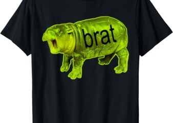 Moo Deng Brat Shirt Cute Baby Hippo T-Shirt