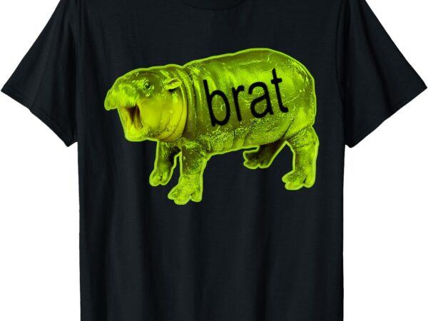 Moo deng brat shirt cute baby hippo t-shirt