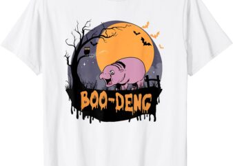 Moo Deng Halloween Boo Deng Halloween Men Women Kids T-Shirt