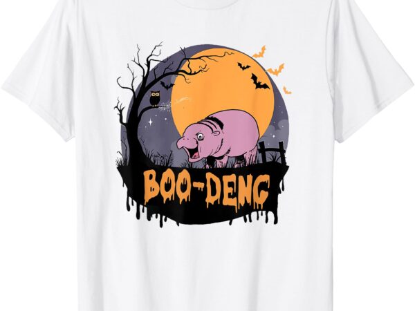 Moo deng halloween boo deng halloween men women kids t-shirt