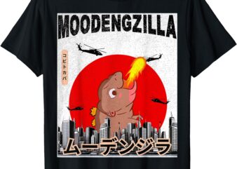 Moo Deng Pygmy hippopotamus Funny Moodengzilla T-Shirt