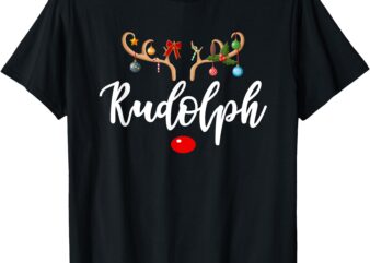 Most Likely To Try To Ride Rudolph Matching Couple Christmas T-Shirt