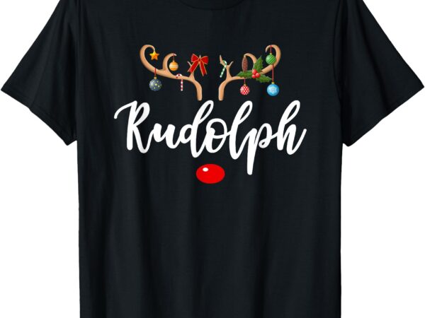 Most likely to try to ride rudolph matching couple christmas t-shirt