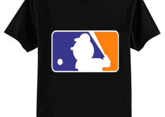 Mr. Met Baseball League Logo T-Shirt