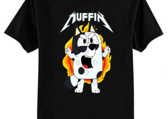 Muffin bluey metal t-shirt