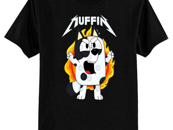 Muffin bluey metal t-shirt