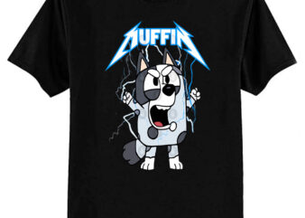 Muffin Metal Bluey T-Shirt