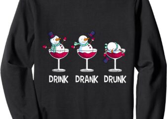 Mulled Wine DRINK DRANK DRUNK Funny Mulled Wine Women Sweatshirt