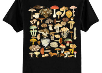 Mushroom Lover Botanical Fungi Plants Morel Psychedelic Mushroom Forager Mushroom Gift Classic T-Shirt