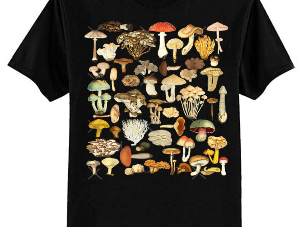 Mushroom lover botanical fungi plants morel psychedelic mushroom forager mushroom gift classic t-shirt