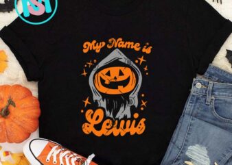 My Name Is Lewis Pumpkin Halloween SVG, Happy Halloween’s Day SVG