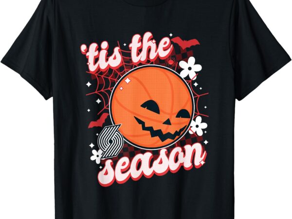 Nba portland trail blazers halloween spooky season t-shirt