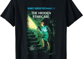 Nancy Drew The Hidden Staircase By Carolyn Keene Retro Logo T-Shirt