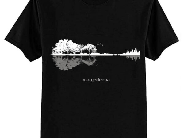 Nature guitar tri-blend t-shirt